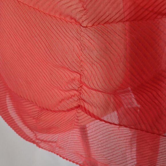 Liz Claiborne Semi Sheer Peach Orange Rectangle Scarf Festival 24 x 73 NEW NWT - Picture 9 of 10